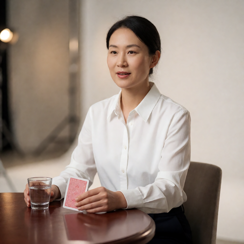 ob真人扑克牌与游戏道具特写